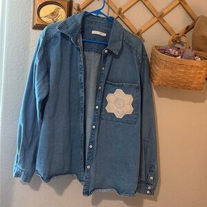 Christy Dawn Denim Patchwork Patti Top large